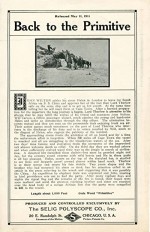 Back To The Primitive (1911) afişi