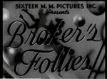 Broker's Follies (1937) afişi