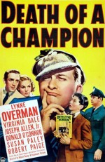 Death of a Champion (1939) afişi