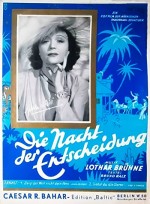 Die Nacht Der Entscheidung (1938) afişi