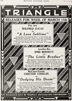 Dodging His Doom (1917) afişi
