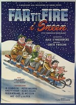 Far Til Fire I Sneen (1954) afişi