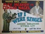 ıf ı Were Single (1927) afişi