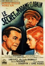 Le Secret De Madame Clapain (1943) afişi