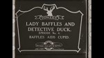 Lady Baffles And Detective Duck In Baffles Aids Cupid (1915) afişi