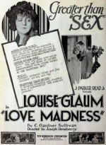 Love Madness (1920) afişi