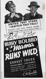 Mama Runs Wild (1937) afişi