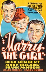 Marry The Girl (1937) afişi