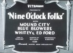 Nine O'clock Folks (1931) afişi