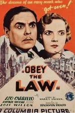 Obey The Law (1933) afişi