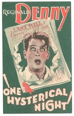 One Hysterical Night (1929) afişi