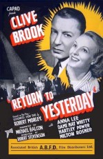 Return To Yesterday (1940) afişi