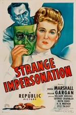 Strange ımpersonation (1946) afişi