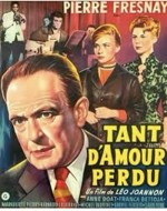 Tant D'amour Perdu (1958) afişi