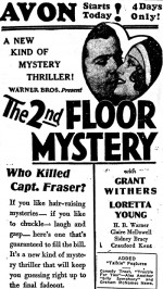 The Second Floor Mystery (1930) afişi