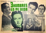 Tres Hombres En Mi Vida (1952) afişi