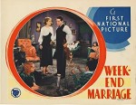 Week-end Marriage (1932) afişi