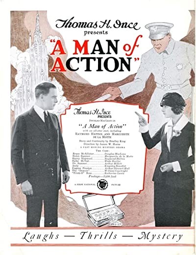 A Man Of Action (1923) afişi A Man Of Action (1923) afişi