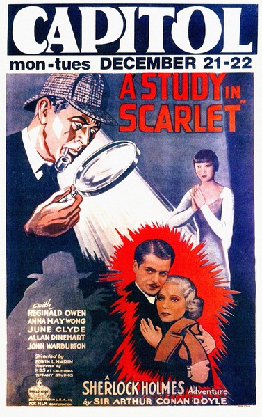 A Study In Scarlet (1933) afişi A Study In Scarlet (1933) afişi