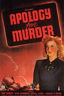 Apology For Murder (1945) afişi