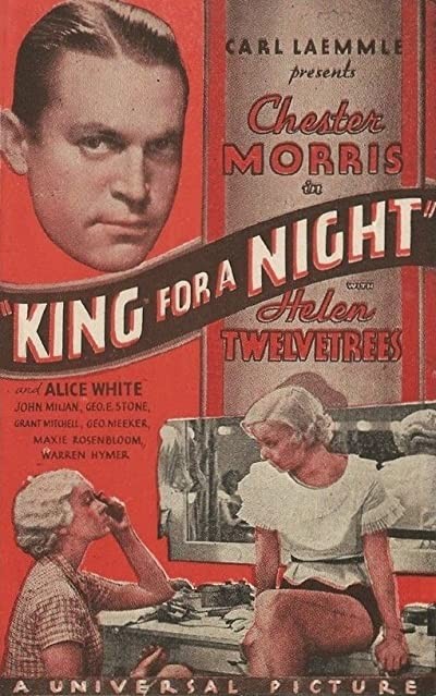 Bir Gece için Kral (1933) afişi Bir Gece için Kral (1933) afişi