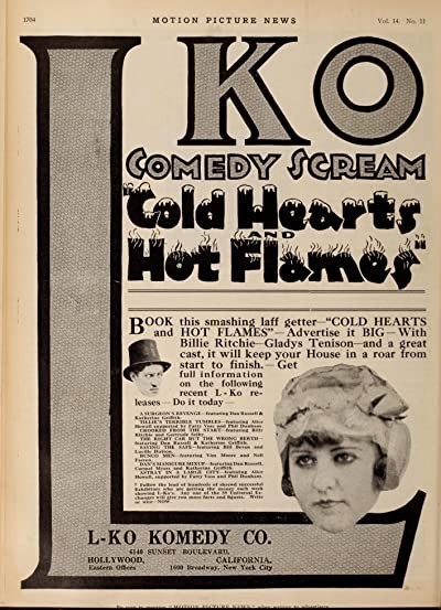 Cold Hearts And Hot Flames (1916) afişi Cold Hearts And Hot Flames (1916) afişi