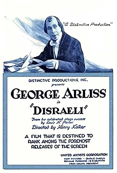 Disraeli (1921) afişi Disraeli (1921) afişi