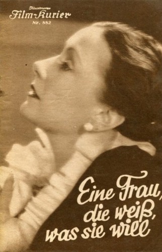 Eine Frau, Die Weiß, Was Sie Will (1936) afişi Eine Frau, Die Weiß, Was Sie Will (1936) afişi