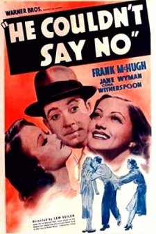 He Couldn't Say No (1938) afişi