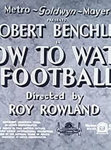 How To Watch Football (1938) afişi