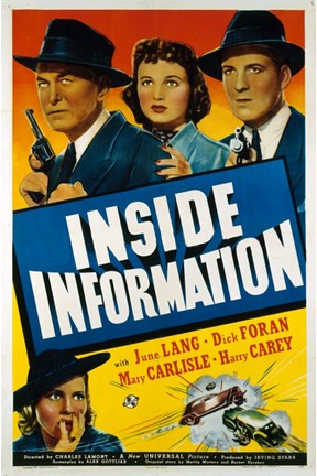 Inside ınformation (1939) afişi Inside ınformation (1939) afişi