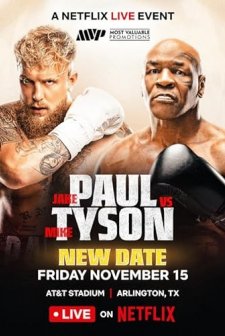 Jake Paul vs. Mike Tyson afişi