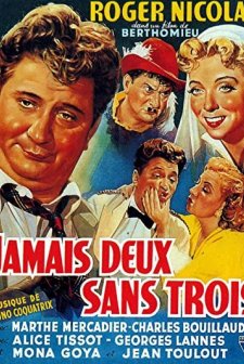 Jamais Deux Sans Trois (1951) afişi