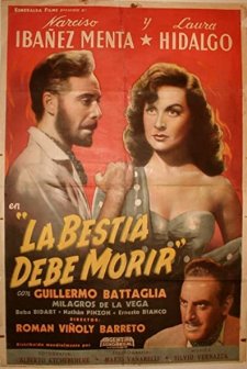 La Bestia Debe Morir (1952) afişi