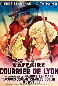 L'affaire Du Courrier De Lyon (1937) afişi