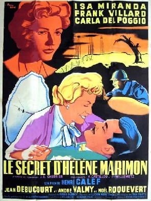 Le Secret D'hélène Marimon (1954) afişi Le Secret D'hélène Marimon (1954) afişi