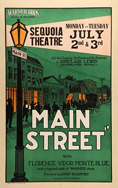 Main Street (1923) afişi Main Street (1923) afişi
