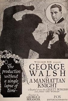 Manhattan şövalyesi (1920) afişi