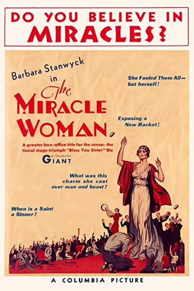 Mucize Kadın (1931) afişi Mucize Kadın (1931) afişi