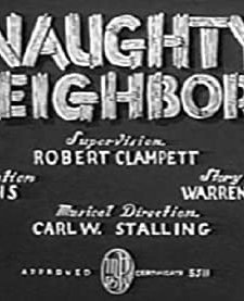 Naughty Neighbors (1939) afişi