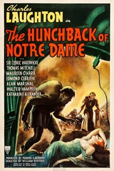 Notre Dame'ın Kamburu (1939) afişi