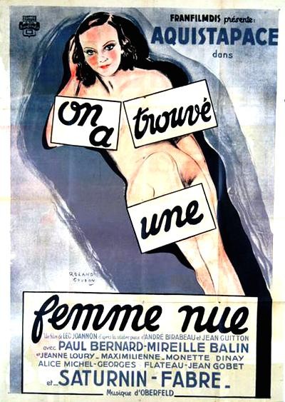 On A Trouvé Une Femme Nue (1934) afişi On A Trouvé Une Femme Nue (1934) afişi