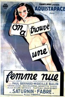 On A Trouvé Une Femme Nue (1934) afişi