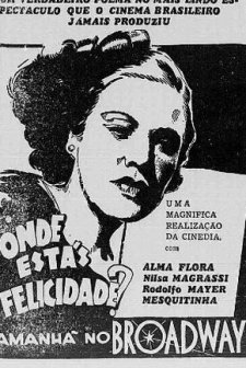 Onde Estás Felicidade? (1939) afişi