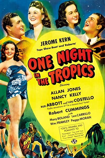 One Night in The Tropics (1940) afişi One Night in The Tropics (1940) afişi