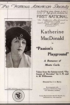 Passion's Playground (1920) afişi