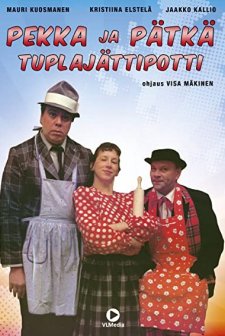 Pekka & Pätkä Ja Tuplajättipotti (1985) afişi