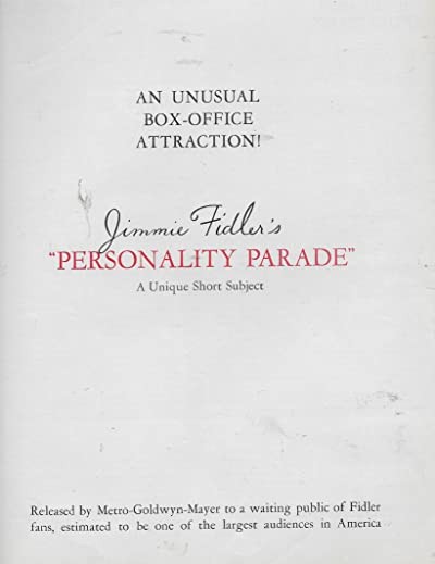 Personality Parade (1938) afişi Personality Parade (1938) afişi