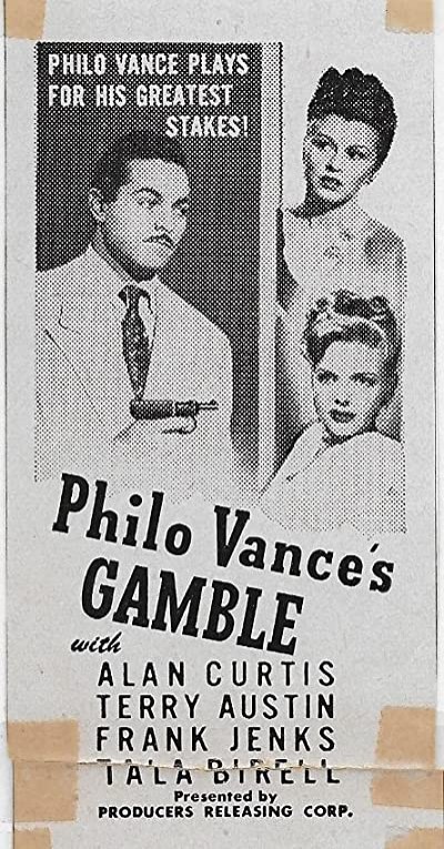 Philo Vance's Gamble (1947) afişi Philo Vance's Gamble (1947) afişi