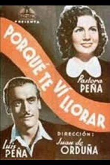 Porque Te Vi Llorar (1941) afişi